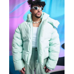 Bad Bunny American Music Awards Puffer Hooded Jacket